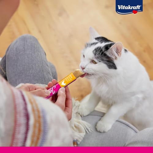 Vitakraft Jelly Lovers, Katzensnack, Gelées zum Schlecken, mit Huhn und Pute, zum Verwöhnen zwischendurch, ohne Zusatz von Zucker und Getreide (1 Paket mit 6x 15g) – Bild 3