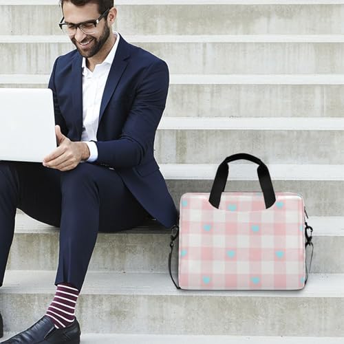 Funda para portátil 15.6 pulg azul y rosa con asa miniatura 3