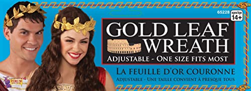 Forum Novelties Party Supplies 65228 Unisex-Adults Leaf Wreath, Gold, One Size, Multicolor #TOP3