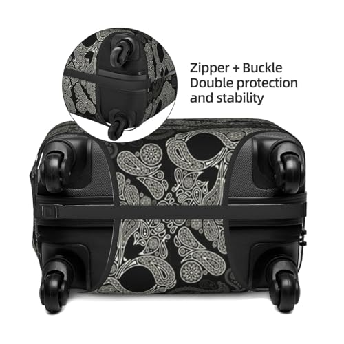 Skull Print Luggage Suitcase Covers Elastic Washable Luggage Protector Luggage Covers For Suitcase4