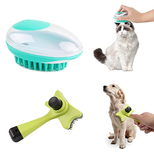 Morbida per Cani e Gatti, 2pcs Spazzola peli Gatto...