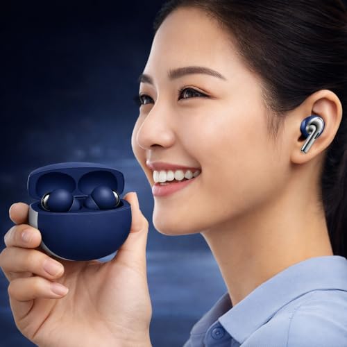 Image of Lynacz Original Buds Pro 3 Earbuds Compatible with Vivo, Oppo, iQOO, Oneplus with Good Sound Performance (Blue)