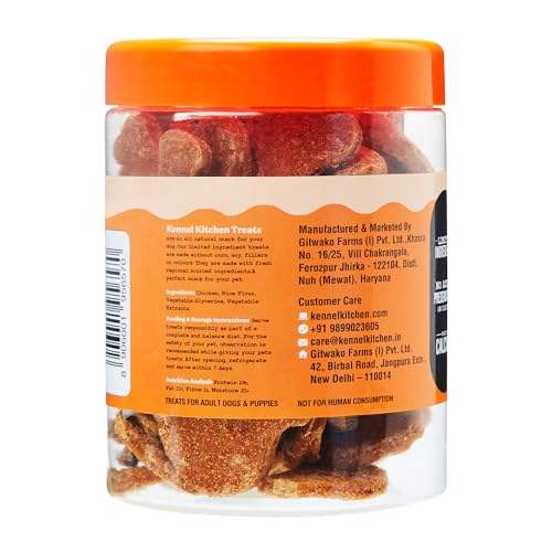 Image of Kennel Kitchen Soft Baked Calcium Chicken Nugget Treats for Dogs, 500g (Pack of 1) | Limited Ingredients | High in Calcium & Protein & Low in Fat | Easy to Chew for Stronger Bones and Teeth