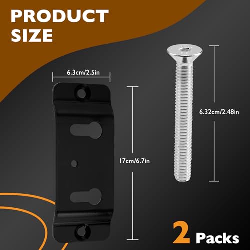 Image of HQPASFY Trailer-Stop Adapter Kit Fits TK-3000 Pit-Stop Wheel Chock System | 2 Pack Trailer Adapter Kit, Wheel Chock Mount Adapter for Closed Trailers, Open Flatbed Trucks
