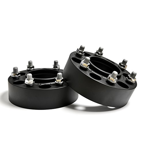 Entretoises de roue en aluminium forgé 6061T6 noir de 50mm avec alésage hubcentric 93.1