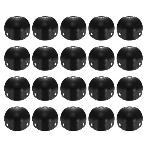 Image of uxcell 20 Pcs Decorative Box Corner Cover, 26mm Metal Edge Guard, Furniture Corner Edges Protector, Black