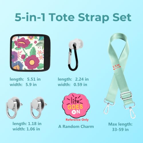 ZYTONGMAO Strap Wrap Clips Charm Buttons Accessories for Bogg Bag Variety-Colors-Matching (Seafoam Green-13) by ZYTONGMAO - Used condition - Image 2