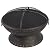 Sundale Outdoor Patio 26-Inch Fire Pits Steel Round Firepit Wood Burning Fireplace Fire Bowl with Grate, Spark Screen, Fire Poker, Copper Finish
