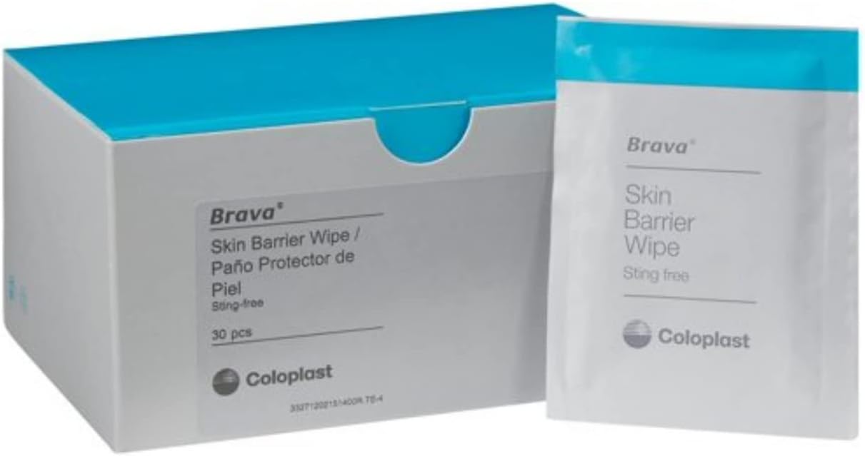 Coloplast Brava Skin Barrier Wipe, Box of 30