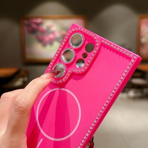 Coque magnétique S23 Ultra noire à induction puissante