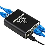 Répartiteur Ethernet 1 à 3 1000 Mbps haut débit Internet LAN commutateur de réseau avec câble d'alimentation USB C