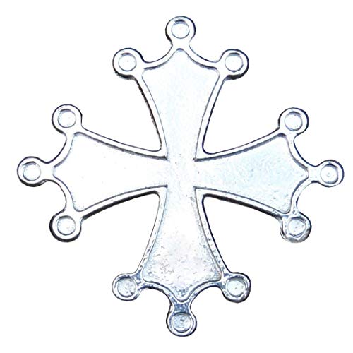 Broche Croix Occitane, Broche Occitane, Occitane, Faite à la Main, en Etain, Fabrication Francaise, Made in France, par Les Etains de Jumilhac Cover