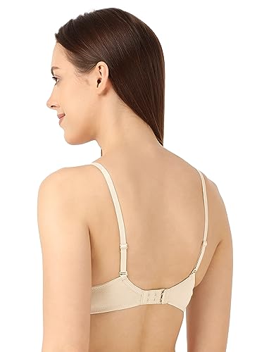 Image of Jockey 1245 Women Under-Wired Padded Super Combed Cotton Elastane Stretch Medium Coverage T-Shirt Bra with Detachable Straps
