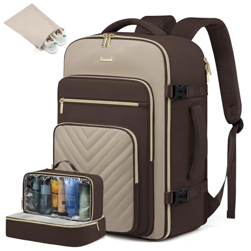 Lovevook Mochila Viaje Cabina Avion Mujer, 40l Impermeable Mochilas Maletas Para Easyjet Ryanair 45x36x20, Bolsa De Viaje Equipaje De Mano Computadora Portátil 17 Pulgadas Para Vacaciones Negocios Lovevook Mochila Viaje Cabina Avion Mujer, 40l Impermeable Mochilas Maletas Para Easyjet Ryanair 45x36x20, Bolsa De Viaje Equipaje De Mano Computadora Portátil 17 Pulgadas Para Vacaciones Negocios