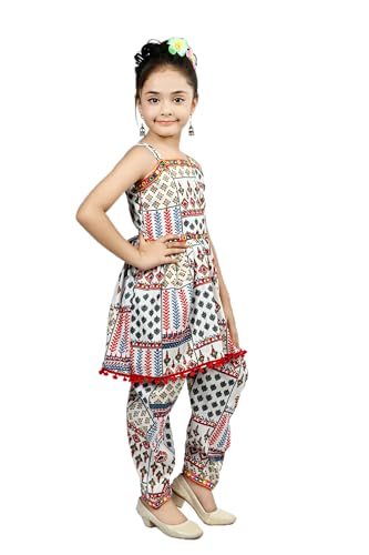 Image of Blushup Girls Kids Kurti and Dhoti Set