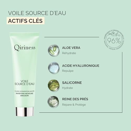 Crème visage anti-brillance Qiriness Voile Source d'Eau peaux mixtes 50ml - 3