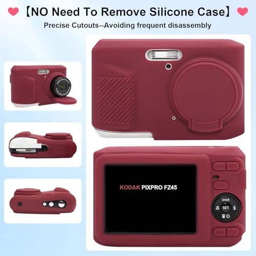 Funda de silicona para cámara KODAK PIXPRO FZ45, roja miniatura 4