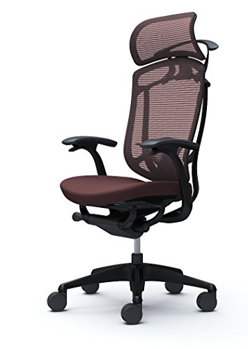 オカムラ オフィスチェア コンテッサ セコンダ 固定肘 エクストラハイバック 座:クッション ダークブラウン CC48MS-FPC8