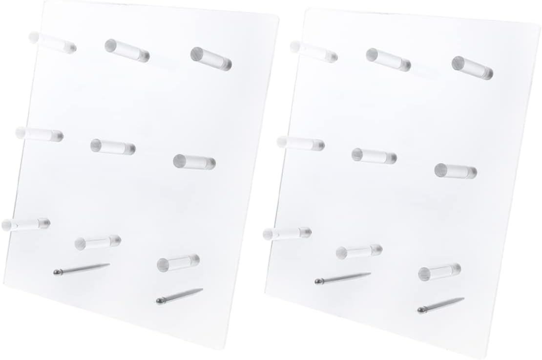 Garneck 2pcs Clear Acrylic Donut Display Stand Reusable Dessert Holder for Parties Weddings and Birthdays Stable Design for Showcasing Donuts and Treats