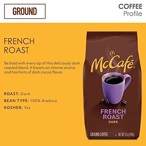 McCafe French Roast, Dark Roast Ground Coffee, 12 oz Bag - Image 4