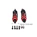 4pcs Shock Absorber Assembled Replacement for RC Car 1/12 Wltoys Wltoys 12428 12423 FY03 12628 Short Course Desert Buggy Off-Road Hop-up Parts (Red)