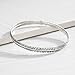 Silpada 'Etched Feather' Bangle Bracelet in Sterling Silver, 8