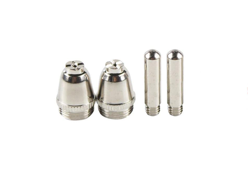 Qiang Han 20Pcs Air Plasma Cutter AG-60 Cutting Torch/Gun Head Consumable For CUT40/50/60A Accessories Tips Electrodes