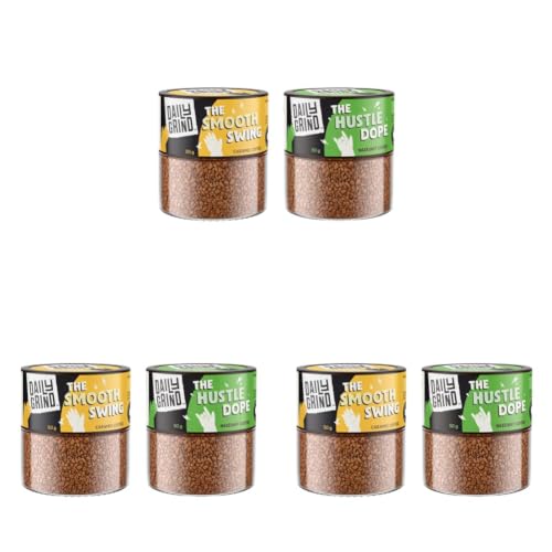 Image of DAILYGRIND Caramel & Hazelnut Flavour Instant Coffee Powder 50g Each | Freeze-Dried Pure Arabica Coffee Granules |For Mochas, Espresso, Cappuccino, Latte, Frappes | Hot & Cold Coffee (50 Cups)