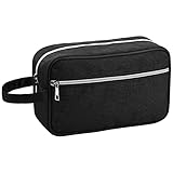 【Ampliamente utilizado】Perfecto como bolsa de maquillaje cosmético, bolsa de afeitar para hombres y kit de dopp de negocios, su gran tamaño cabe fácilmente en una mochila o maleta.