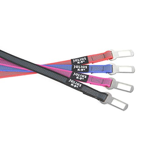 JULIUS K-9 16SGA-P-2 Color & Gray Sicherheitsgurt Adapter für Hunde, Größe: 2, schwarz-grau