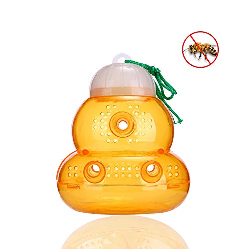 Etophigh Hanging Bee Catcher, Bee Traps Yellow Jackets Outdoor Hanging Trap Wasp Trap, Safe And Natural For Bee, Honey Pot Catcher