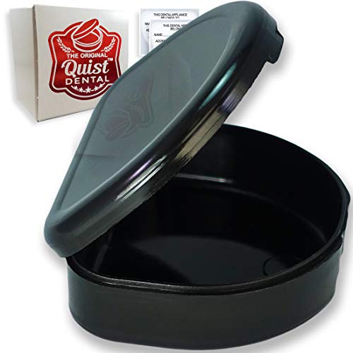 Image of QUIST (TM) Solid Orthodontic Retainer Case (Black)