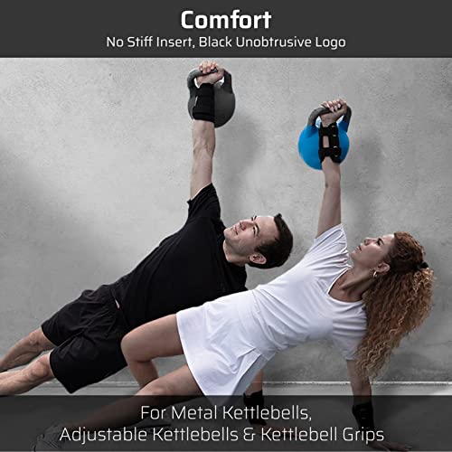 Thefitguy Kettlebell Wrist Guards | Lift Heavier And Improve Your Technique | Minimize Bruises | Adjustable Straps - Comfort Fit On Skin, Shirt | Thick Padding For Kettlebells Impact Cushioning (Pair) #TOP4