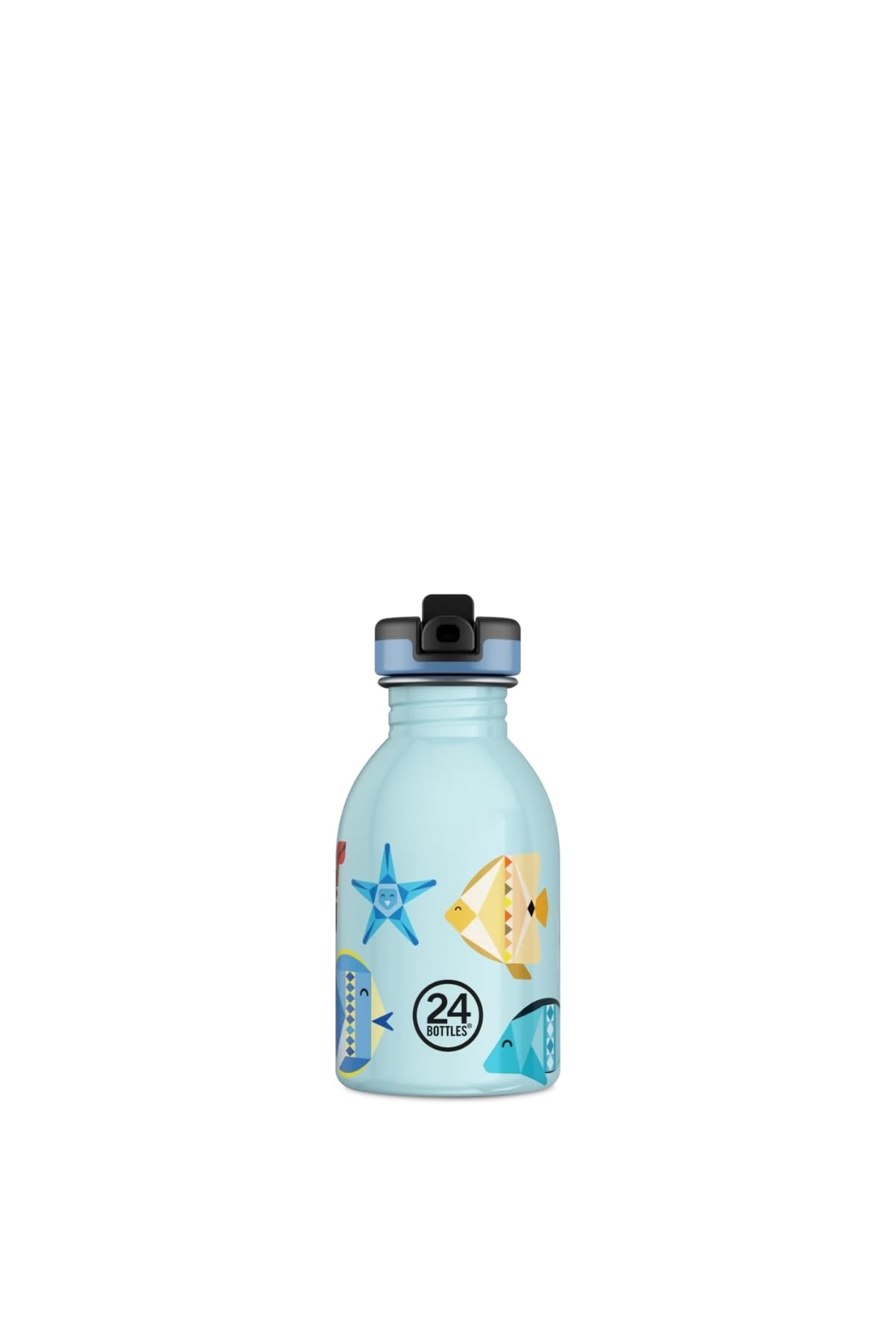 24Bottles Kids Bottle for Kids Primary School and Nursery 250ml Bottle with Cap 100% Airtight Stainless Steel Drinking Bottles Italian Design