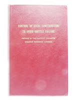 Control of steel construction to avoid brittle failure. B00276YY16 Book Cover