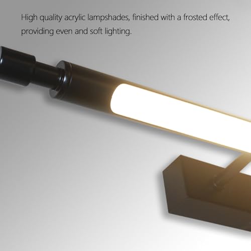 Aplique de pared baño espejo moderno con luz cálida interior de 40cm 3
