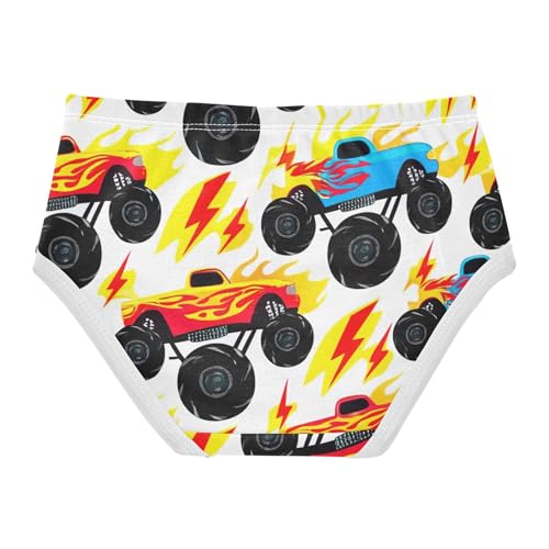 Cartoon Monster Trucks Toddlers Underwear Floral 2t Cotton Cute Panties Girl Florals Underpants Briefs2