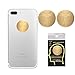 Price comparison product image Anti Radiation Shield EMF Protection Cell Phone Sticker,EMR Blocker for All Mobile Phones, iPad, MacBook, Computer, Laptop (Gold 2 pcs)