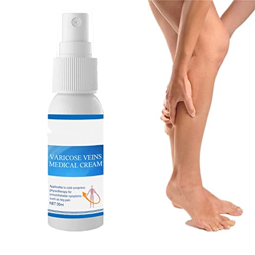 Varicose Veins Miracle Spray ,Varicose Wein Massage Cream , Herbal Varicose Veins Cream, Varicose Vein Soothing Spray Vein Treatment Spray, Improve Blood Circulation,Relieve Pain Of Legs (Spray) Cover
