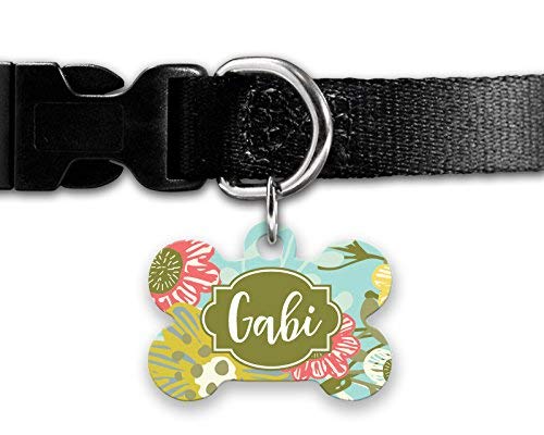 flower shaped dog tag
