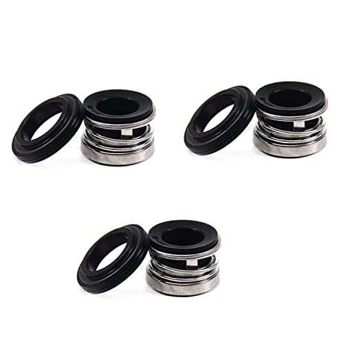 Othmro 3Pcs 104-19 Mechanical Shaft Seal Replacement, 19Mm/0.75" Id Alloy Plastic Shaft Seal For Pump Shaft Water Pumps Shaft Mechanical Sealing For Swimming Pools Spa Pumps #TOP14