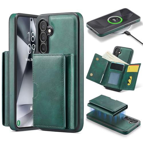 Étui portefeuille haut de gamme amovible pour Samsung Galaxy S24 FE 5G