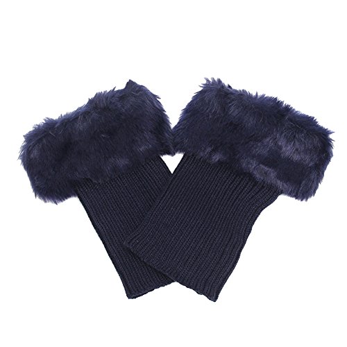 ZUMUii Butterme Faux Fur Leg Accessori Calze