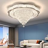 【Lampadario a goccia di a LED dimmerabile】: 100W.00Lumen. Inclusa sorgente luminosa a LED integrata e temperatura di colore dimmerabile 3000-6000K con telecomando, regolazione della luminosità dal 5% al ​​100%, i lampadari hanno i propri dimmer, che possono regolare la luce diversa colori in base all'umore. La tensione AC-256V può essere ovunque.