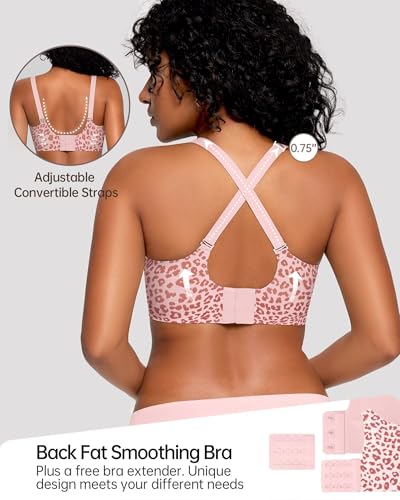Image of Vertvie Jelly Bras for Women No Underwire Wireless Push Up Bra Full Coverage Bralettes Seamless Comfort Everyday Sports Bra