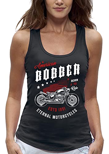 Débardeur American Bobber pour femme : le haut biker qui ne se déforme jamais en moto