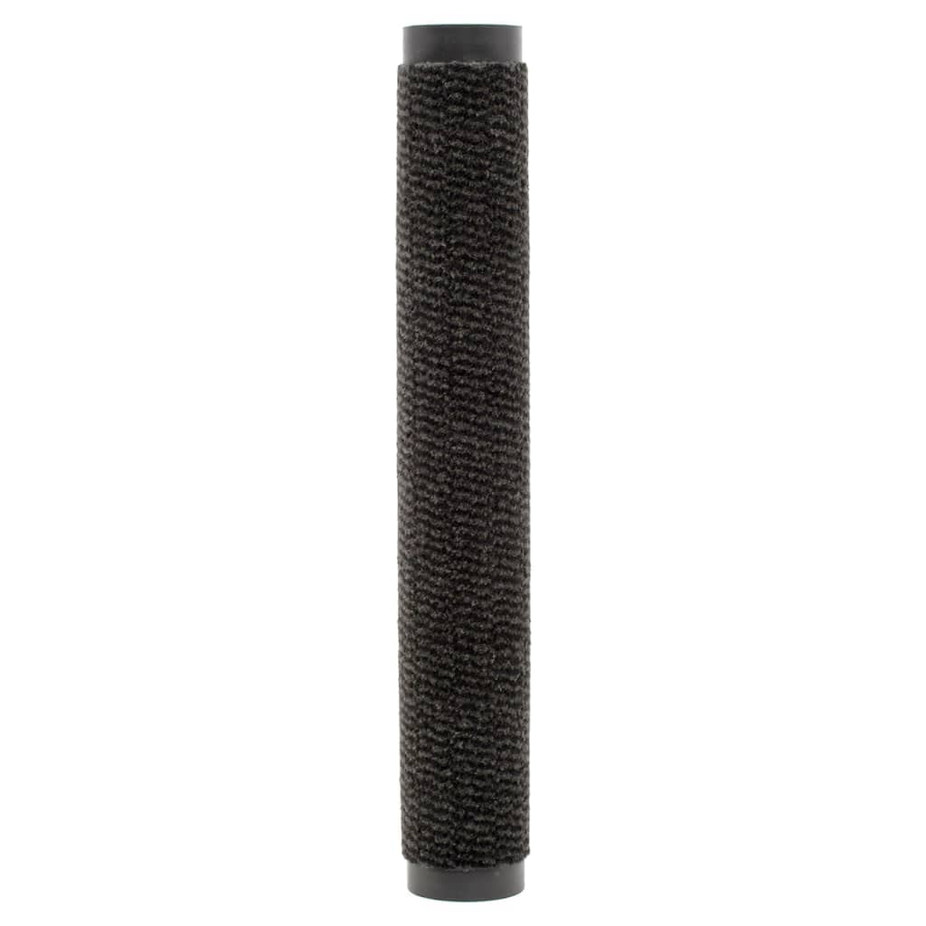 vidaXL Felpudo de Nudo Negro 60x180 cm