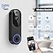 FineLuck 1080P WiFi Video Doorbell Camera Wireless with Doorbell Receiver, AI Human Detection, 2-Way Talk, 2.4G Wi-Fi, Battery Powered, Cloud Storage, Indoor Outdoor Surveillance