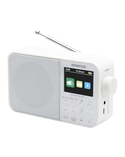 KENWOOD CR-M30DAB-W - Small Portable Radio with Alarm Clock, Buil...