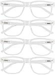 4 Packs Lunettes de lecture pour les hommes et les femmes 1.0 1.25 1.5 1.75 2.0 2.25 2.5 2.75 3.0 3.5 4.0